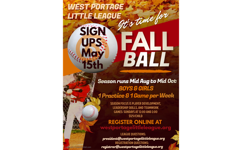 Fall Ball Registration is OPEN! 